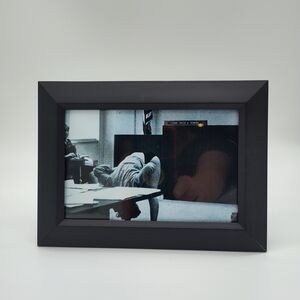 Vintage Pop Art Black White Courtroom Photo Print Framed Wall Decor